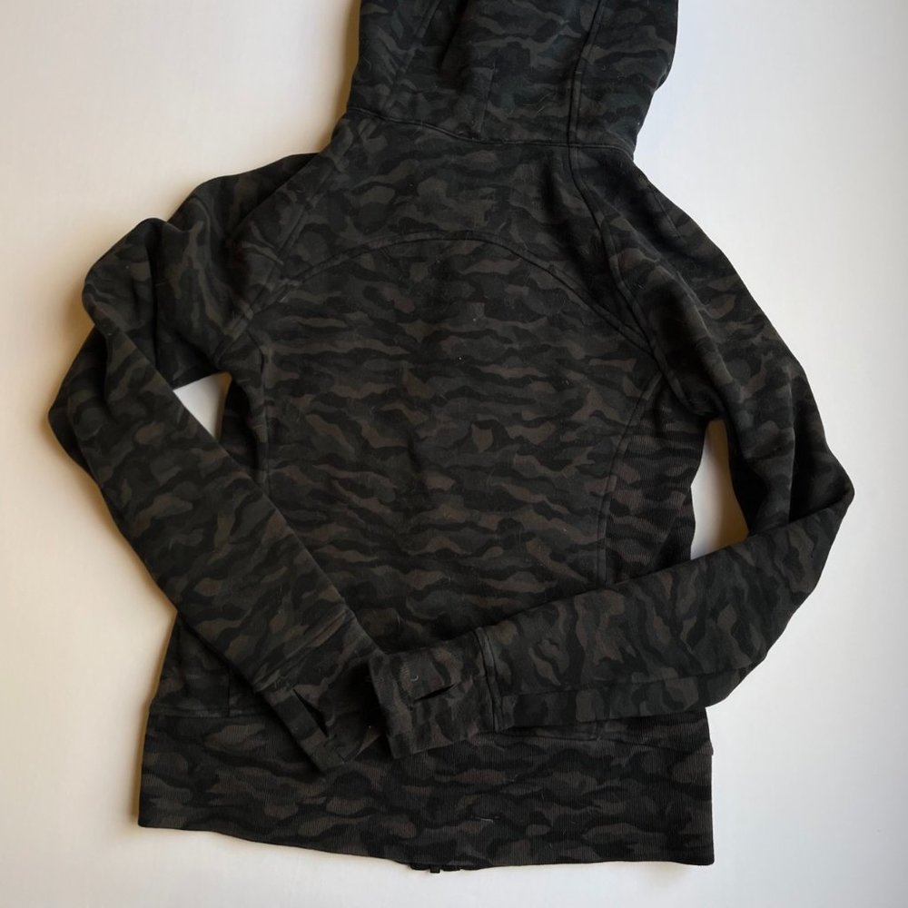 Lululemon Scuba Hoodie Sequoia Deep Coal Camo Pattern 6 Black - Picture 6 of 6